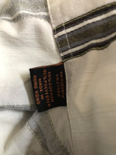 Ben Sherman Men’s L/S Pearl Snap Distressed Yoke Striped Western Shirt Size XL - Picture 5 of 6