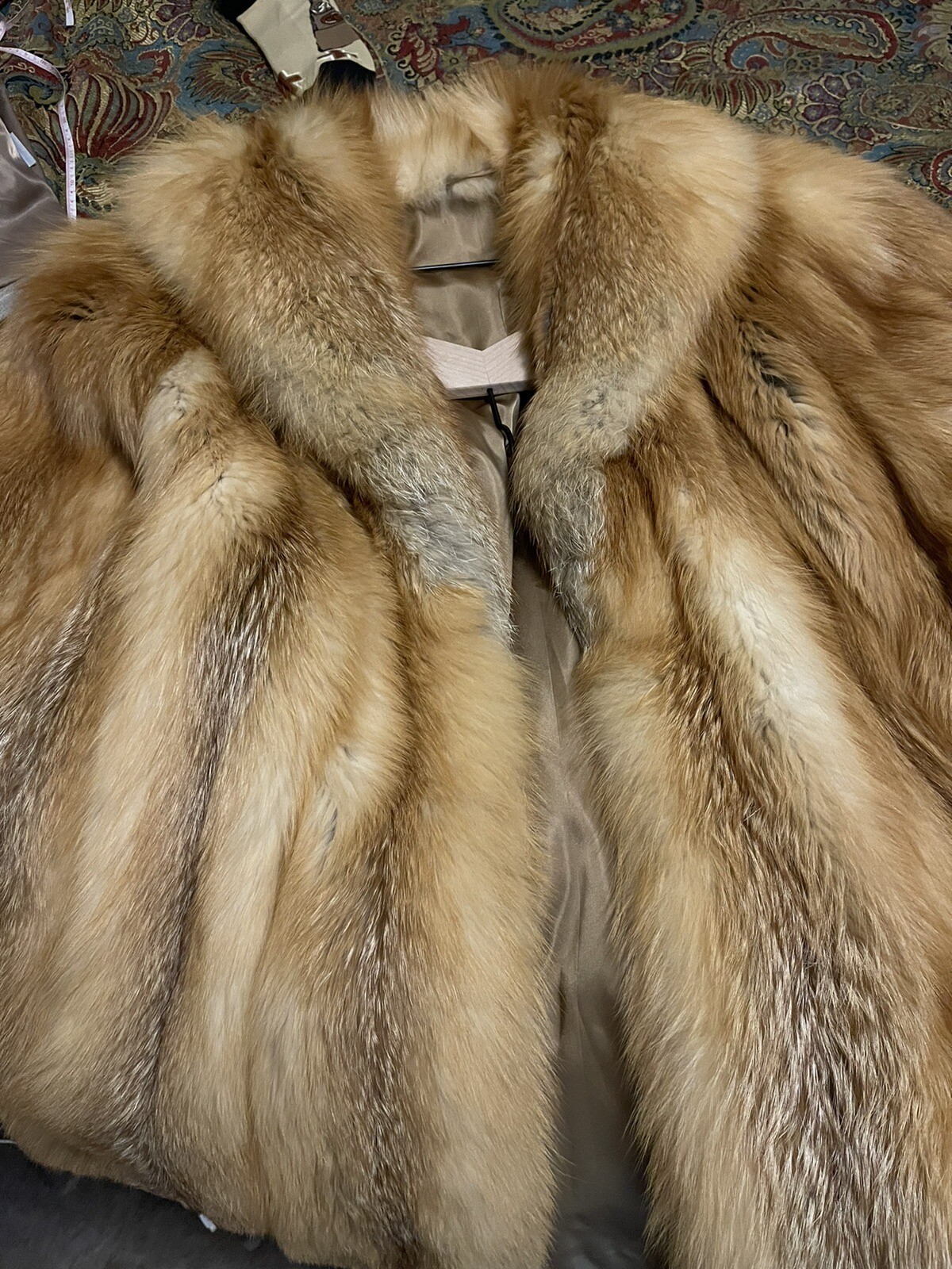 Luxurious Fur Coat Red Fox Fur Coat eBay