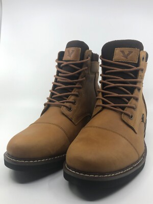 Territory Mens Leather Boot Yukon Cap Toe Tan US size 10.5 PO# 005120