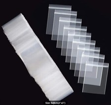 10 Pcs Resealable Zipper Poly Bags Clear Plastic Zip LockS 2X3 Inch Small Mini