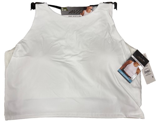 Avia Crop Sports Bra In White Size XL (D-DD) - 第 1/3 張圖片