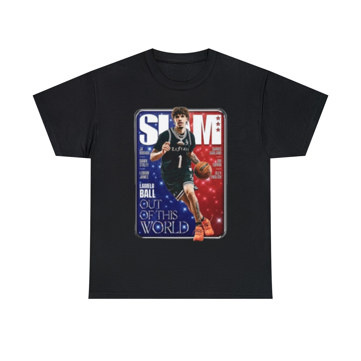 LaMelo Ball Charlotte Hornets NBA Slam Cover Tee Shirt