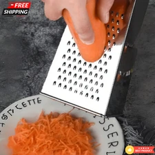 1pc Stainless Steel Multi-Sided Box Grater Food Cheese Shredder Slicer Kitchen