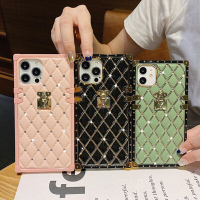 For iPhone 14 13 Pro Max 12 11 XS XR 7 8 Luxury Glitter Bling Diamond Case Cover