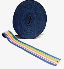 17 1/2 Yards of 2 inch Wide Stretch Cotton Blend Multi-Color Canvas Webbing NOS