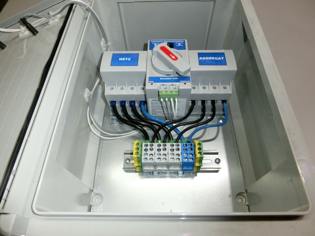 Automatischer Notstromumschalter Netzumschalter für Stromaggregat 63A  4-Polig