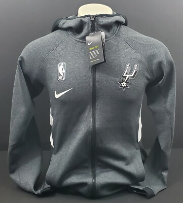 Nike San Antonio Spurs Therma Flex Showtime FZ Hoodie, Dark Grey