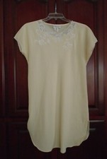 NATORI CLASSICS Vintage NEIMAN MARCUS Embroidered Lace Slip Nightgown Size XS