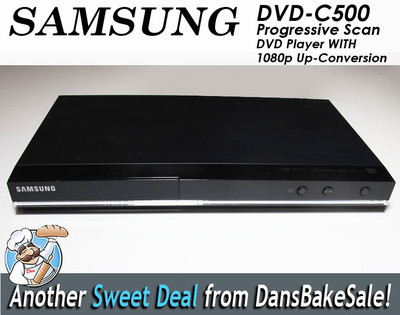 Samsung DVD-C500 Progressive Scan DVD Player w/ 1080p Up-Conversion - No Remote