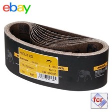 [10 PZ] NASTRI ABRASIVI TELA MIRKA 533mmX75mm PER LEVIGATRICE A NASTRO MANUALE