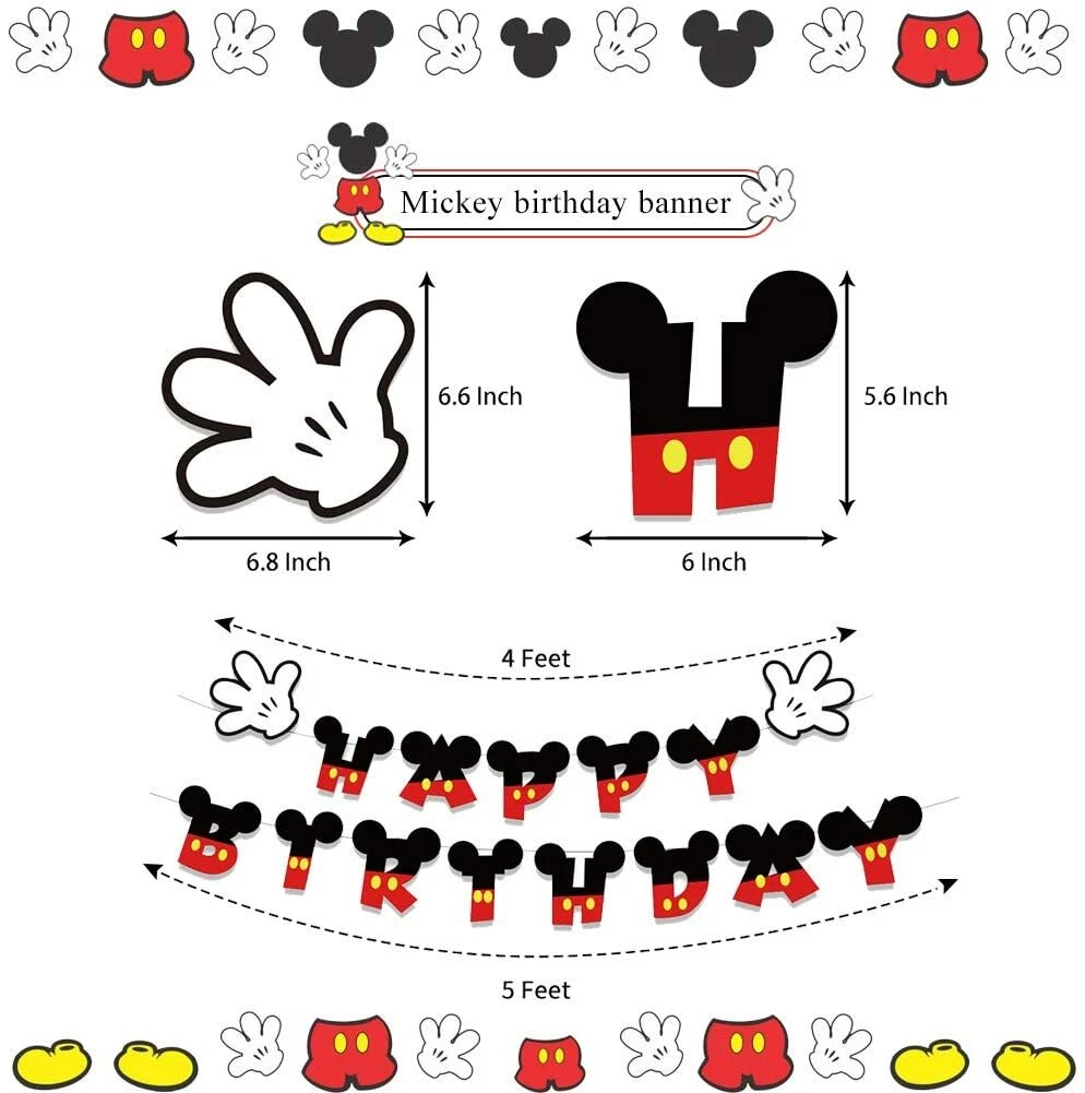 Mickey Mouse Body Parts Template