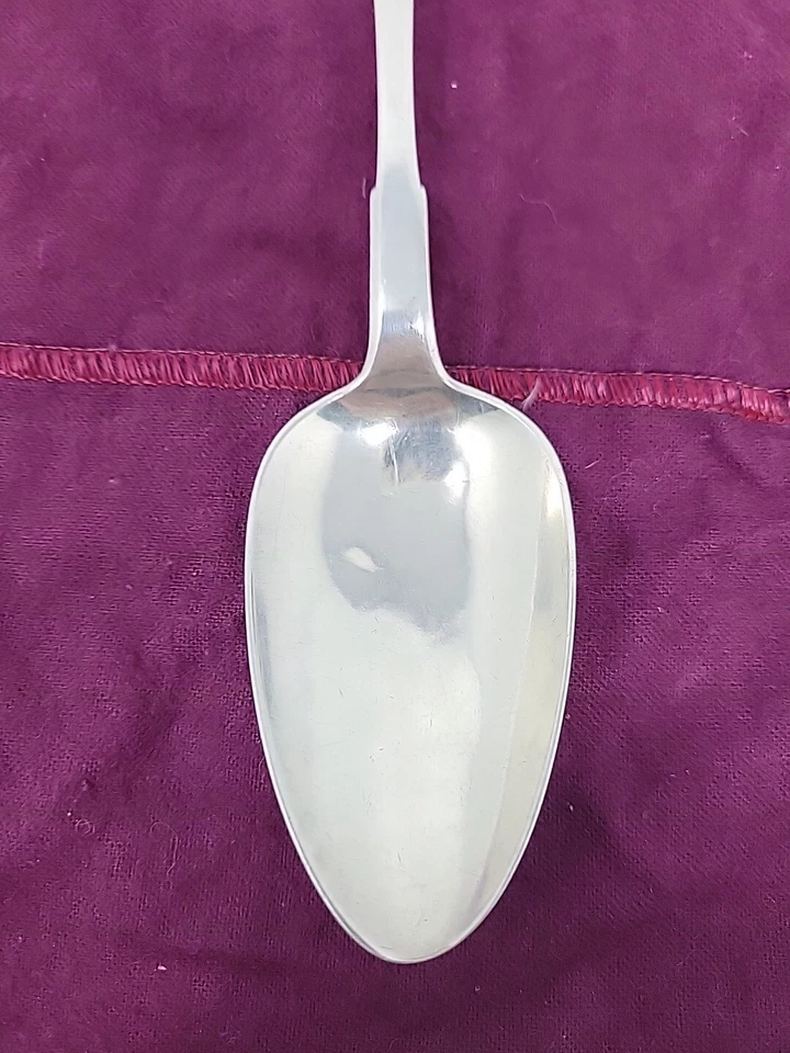 Moneda plata 8 1/2" cuchara para servir William Holmes Philadelphia PA 1739-1825 Foto 3 de 4