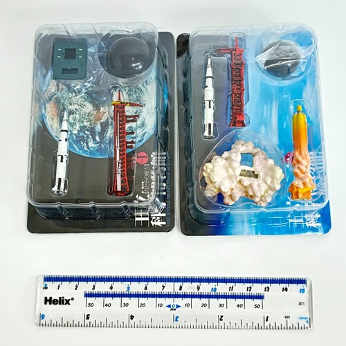 Royal Museum of Science Raumschiff Mini Modell Saturn V Rakete 2er Set Kaiyodo