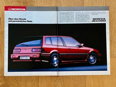 Honda Accord Aero Deck Aerodeck Oldtimer Original 1987 Vintage Advert Werbung