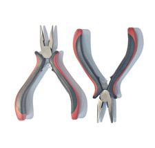 LOT OF 2 ULTRA STEEL TOOLS 4-1/2" MINI LONG NOSE PLIERS