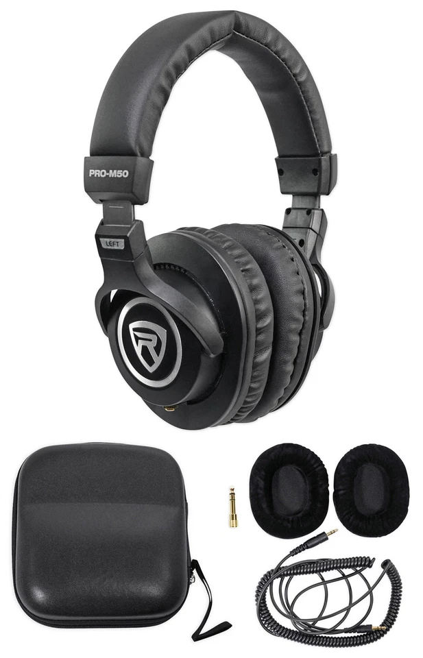 Pair Mackie CR4.5 4.5" Powered Studio Monitors w/ Tone Control+Headphones - Image 3 of 4