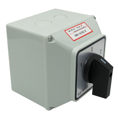 160A 660V Rotary Change-Over Switch with Box, 2-Way 2NO 2NC 3 Position 2 Phase 8