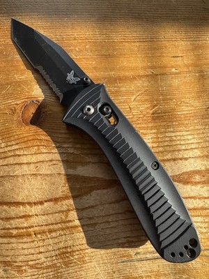 Benchmade 523SBK Presidio Tanto Blade Black Mel Pardue 154cm Discontinued Rare