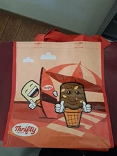THRIFTY ICE CREAM REUSABLE SHOPPING PLASTIC BAG NWT