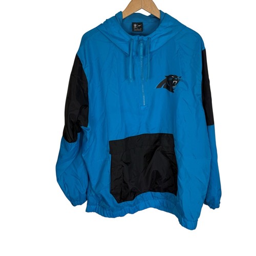 Carolina Panthers Nike Jacke XXL blau schwarz NFL Pullover Kapuze leicht