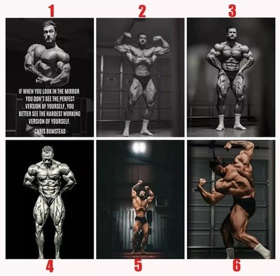 Chris Bumstead Classic Bodybuilding Motivation Gym Poster
