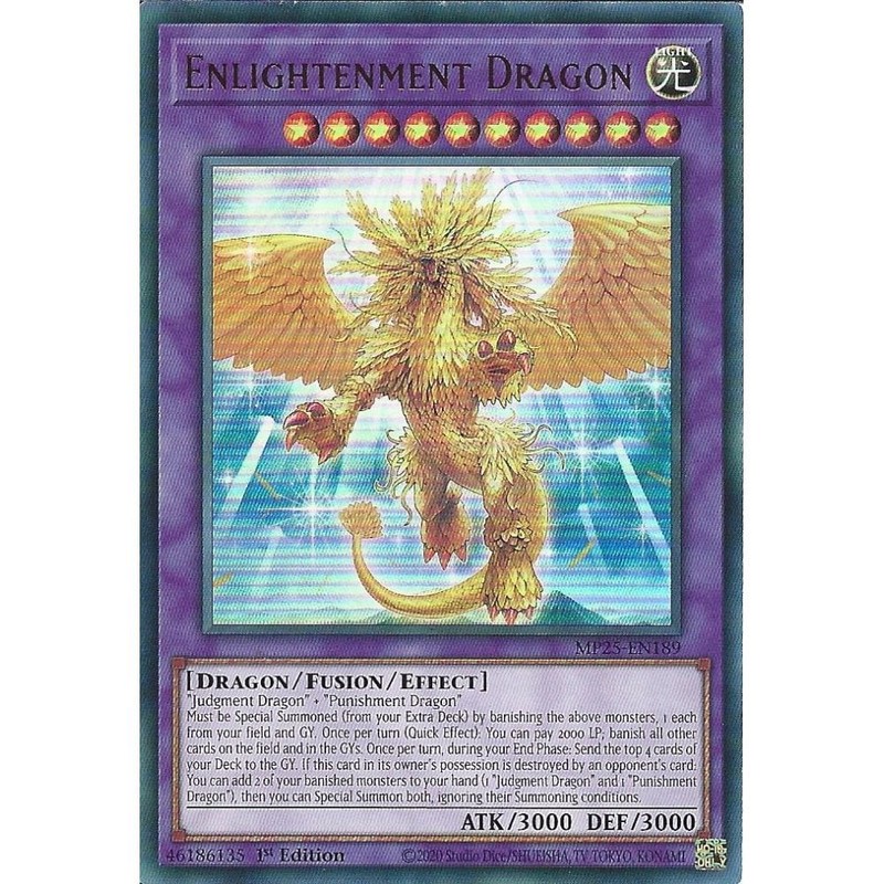 MP25-EN189 Enlightenment Dragon : Ultra Rare Card : 1st Edition : YuGiOh TCG