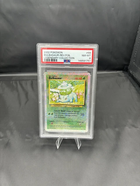PSA 8 Bulbasaur 68/110 Legendary Collection Reverse Holo Pokemon Card