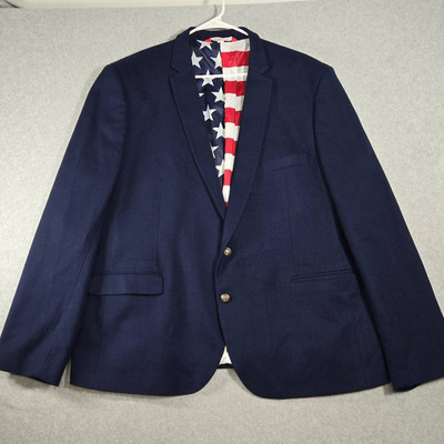 Shinesty blazer men Shine On American Flag Party Jacket USA patriotic coat Elbow