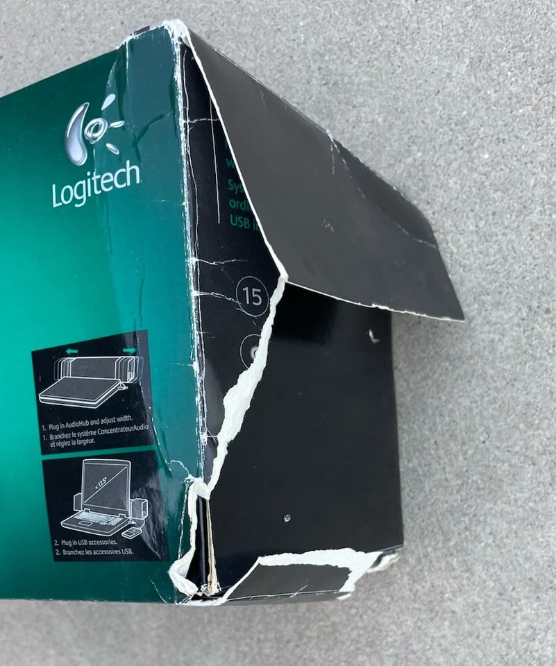 New Logitech AudioHub Notebook Speakers System with Integrated USB Hub NIB - Image 4 of 4