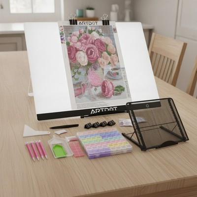 Adjustable A2 LED Light Pad - Perfect for Diamond Painting & Drawing Projects