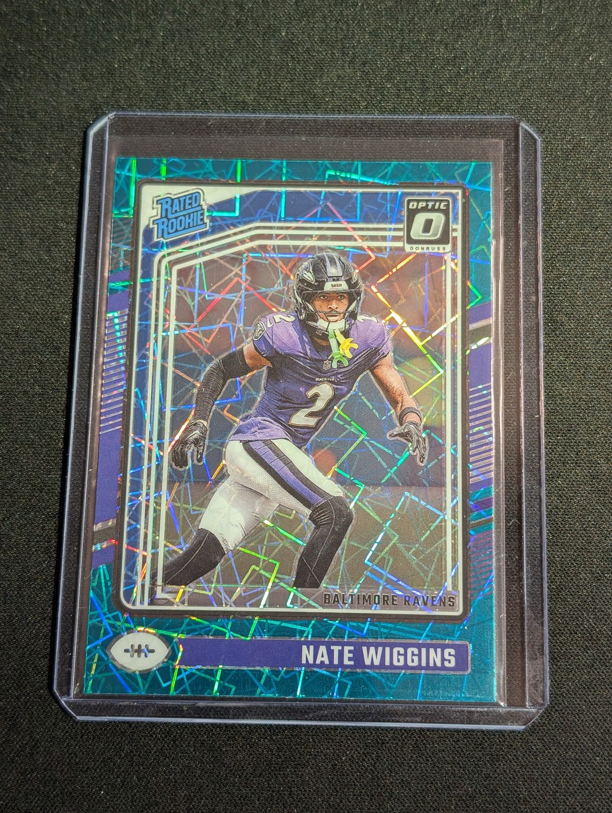 2024 Donruss Optic #281 Nate Wiggins Teal Velocity SP