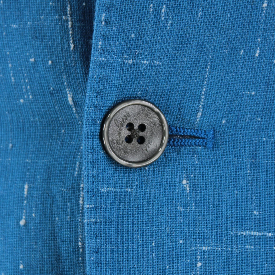 Abrigo deportivo Belvest nuevo con etiquetas mezcla de algodón/lino/seda talla 48R (38R EE. UU.) en azul Foto 2 de 4