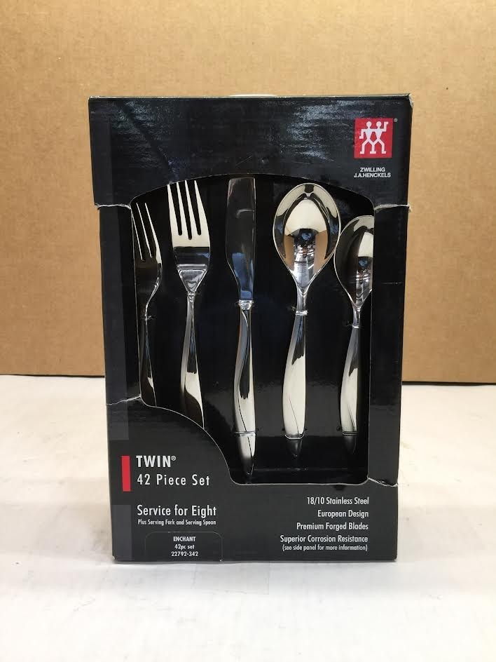 ZWILLING J. A. HENCKELS ENCHANT 42-PC 18/10 STAINLESS STEEL
