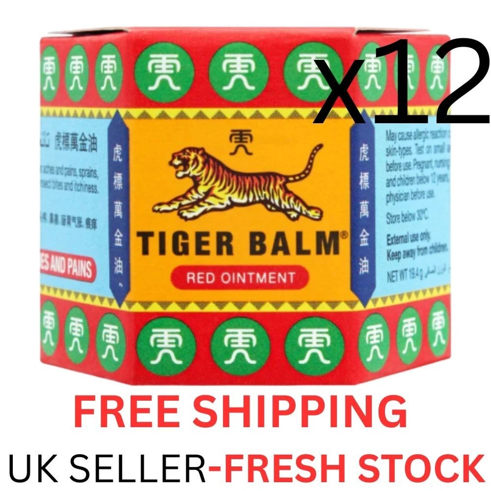 Tiger Balm Red Large 21ML - For Muscle Joints Sprains Headaches Relief