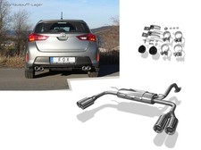 FOX Edelstahl Duplex Sportauspuff Toyota Auris E180 ab 2012 je 2x90mm