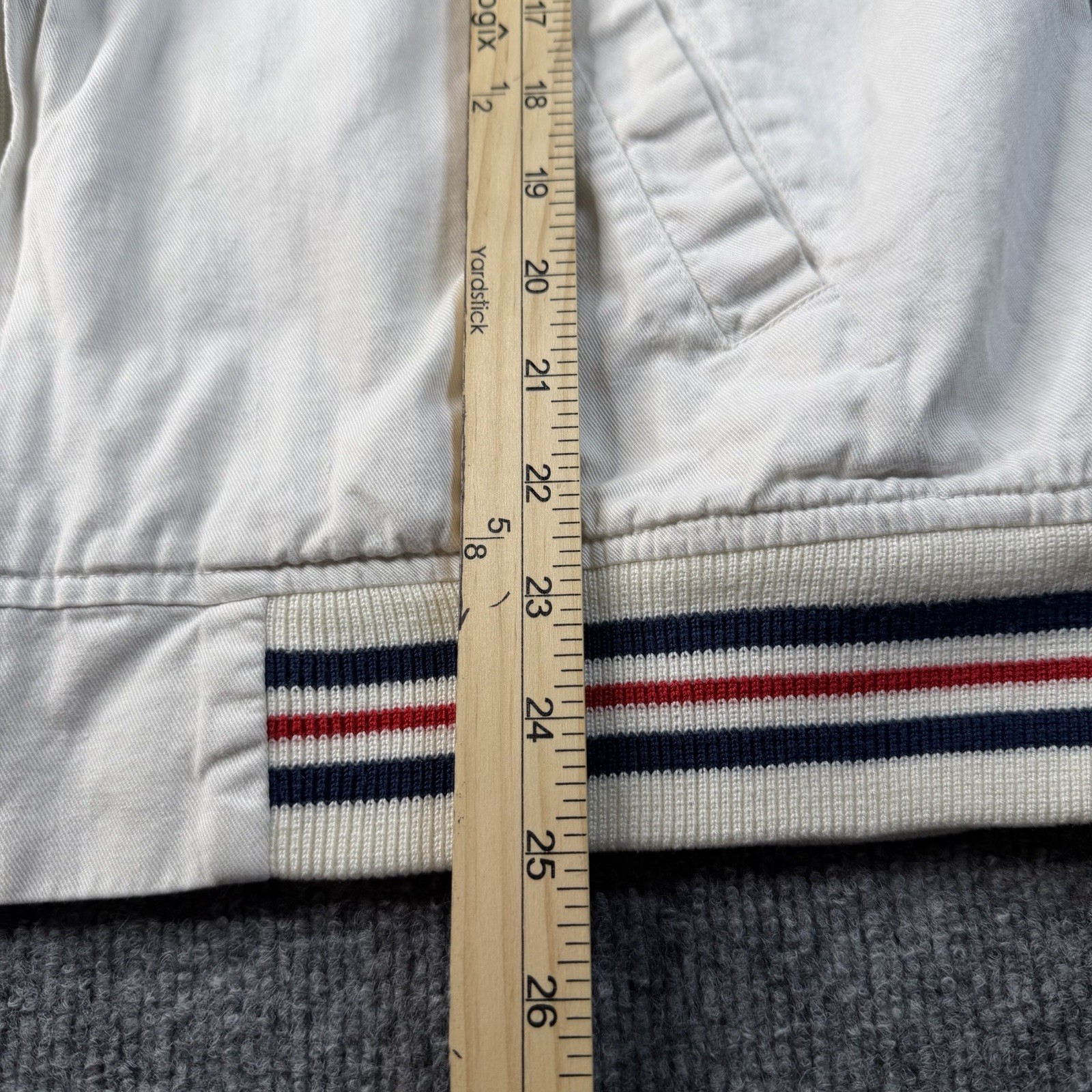 Vtg Izod Lacoste Herrington Jacket Men Large Tennis White Full Zip Bomber 90s thumbnail 11