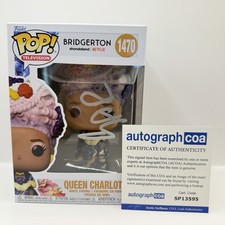 Golda Rosheuvel AUTOGRAPH - Bridgerton - Queen Charlotte Signed Funko Pop ACOA