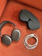 Apple AirPods Max Wireless Over-Ear Headphones - Dark Grey, Smart Case, Cable