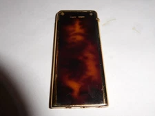 Vintage COLIBRI Pocket Lighter  Japan Gold Brown 5 mm Thinnest Lighter In World