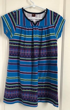 Tea Collection girls 8 short sleeve multi color stripe dress CUTE!! ref #1390