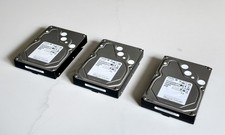 Lot of 3 Toshiba MG08ADA800E 8TB 3.5" SATA Enterprise HDD CMR Tested Wiped