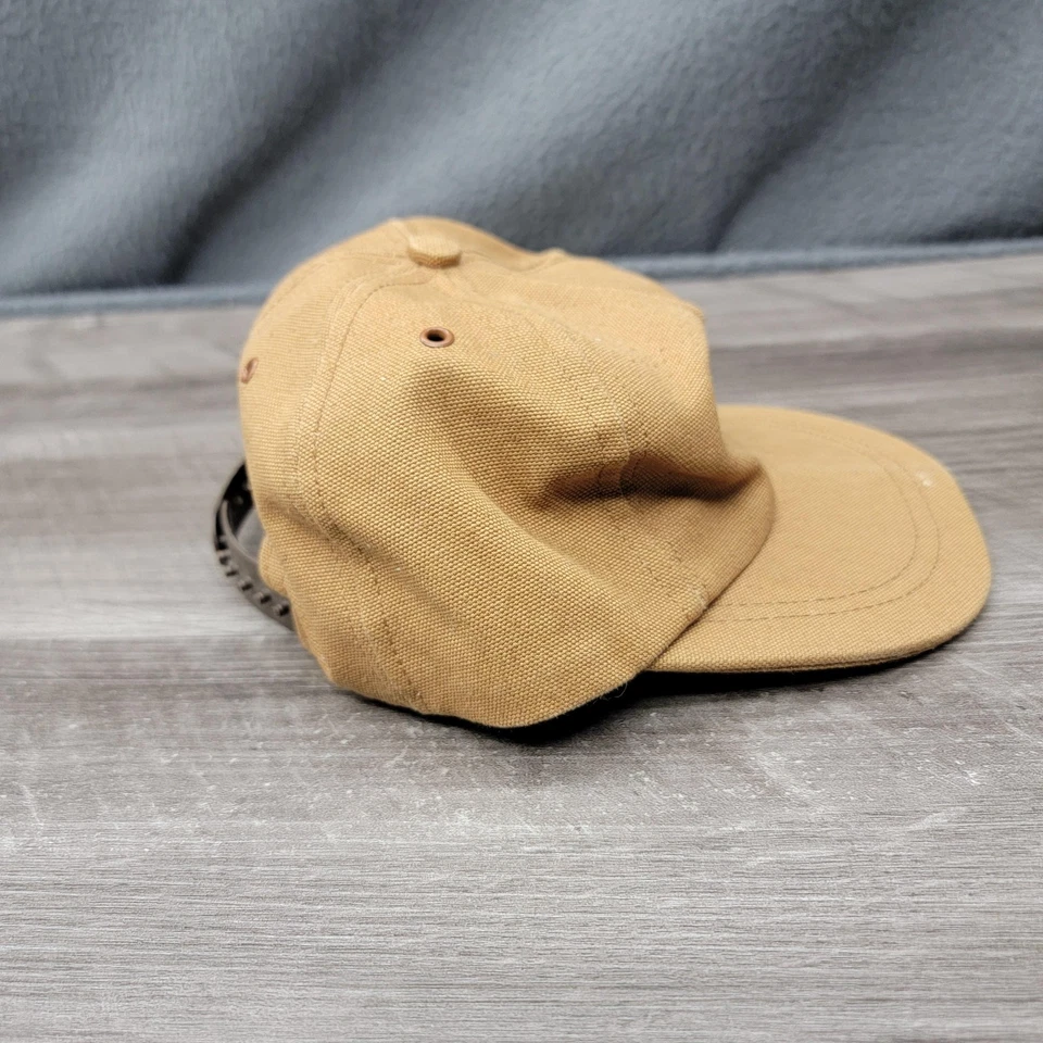 Gorra Carhartt de colección espalda a presión marrón lona hecha en pato ropa de trabajo niños años 90 Foto 4 de 4