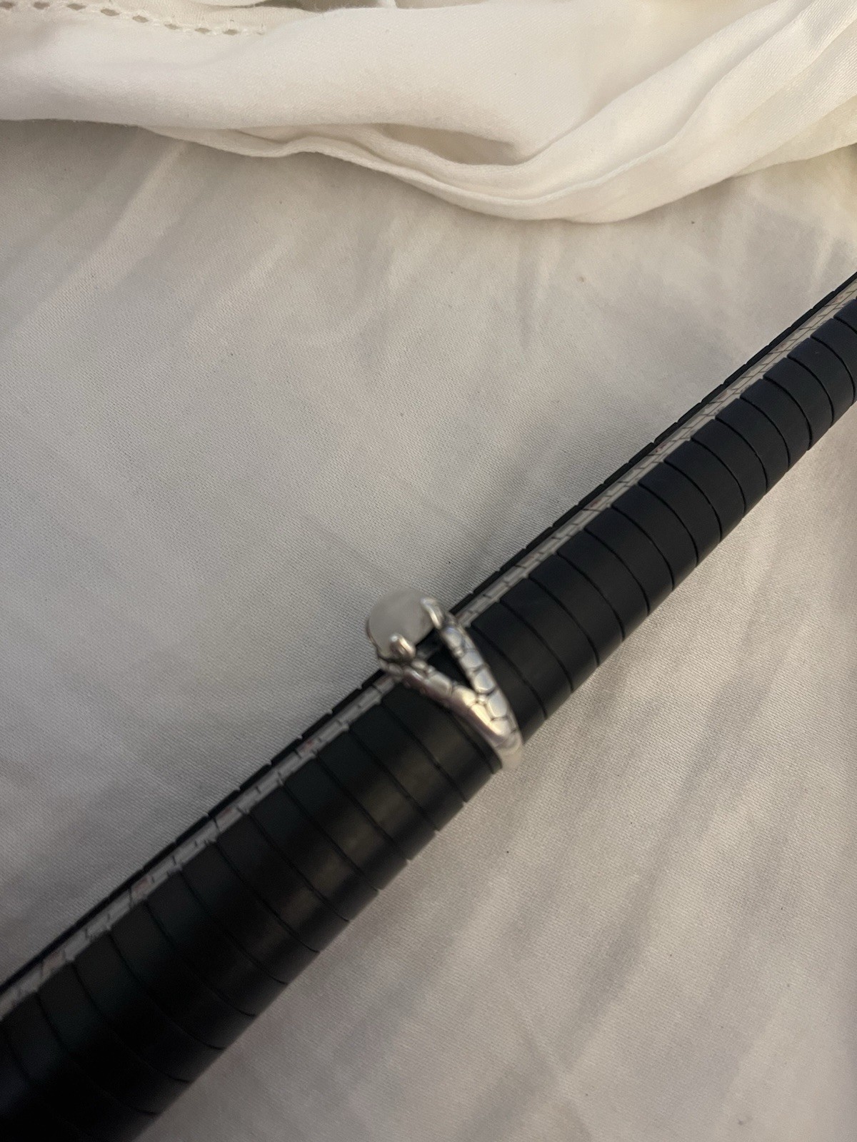 Sterling Silver Moonstone Dragon Scale Ring Size … - image 2