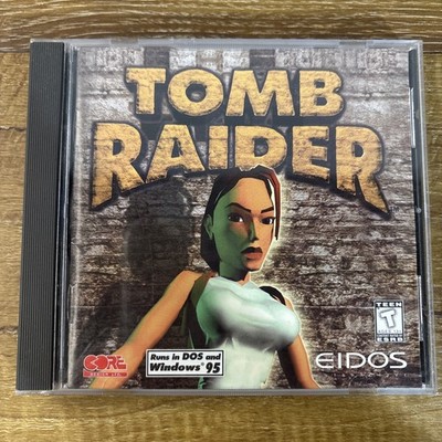 Tomb Raider CD Rom PC Windows 95 DOS Game Lara Croft 1996 Eidos Tomb Raider VG