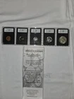 5 1962 Uncirculated Coins. Franklin Half, Quarter, Dime ,nickel, Penny