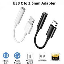 USB TYPE C TO 3.5mm AUX AUDIO HEADPHONE EARPHONE ADAPTER JACK