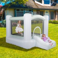 3-in-1 Bounce House for Ages 3-6 with Basketball Hoop Slide with Blower