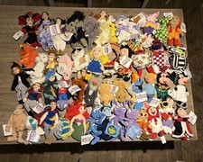 NWT Lot Of 45 Vintage Disney Store Disney World 8  Mini Bean Bag Plush Mickey