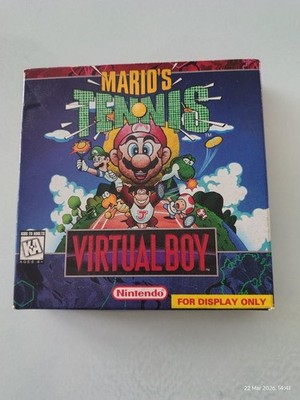 Nintendo Virtual Boy Mario's Tennis Blockbuster US Box Version - UK Verkäufer
