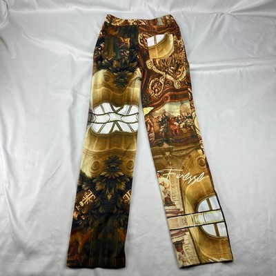 Finesse Renaissance Art Graphic Print Straight Leg Trousers